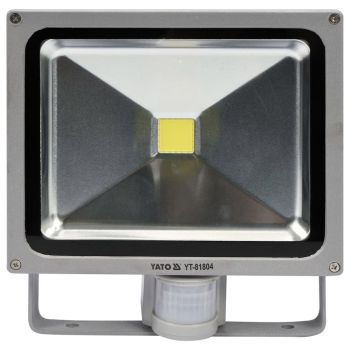 YATO LED Floodlight 1x30W with PIR Sensor Allumnium Body (2100 Lumens)  YT-81804