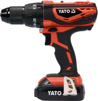 YATO Cordless Impact Drill 13mm 18V w/1x2.0Ah Battery Color Box  YT-82786