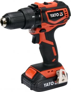 YATO Cordless Drill Brushless 13mm 18V w/1x2.0Ah Battery & Quick Charger BMC Box  YT-82794