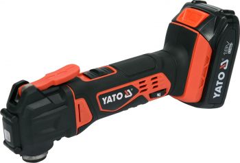 YATO Cordless Multifunction Tool 18V w/1x2.0Ah Battery & Quick Charger Color Box  YT-82818