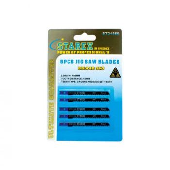 Starex Jigsaw Blade BD144D (SK5 Steel) T-Shank 5pcs/set Blister Card