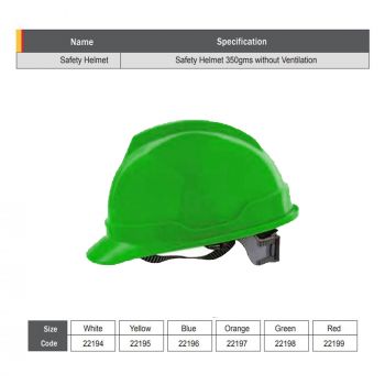 Starex Safety Helmet Green Color 350gms ST22198