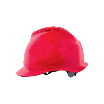 Starex Safety Helmet Red Color 430gms with Ventilation ST22205