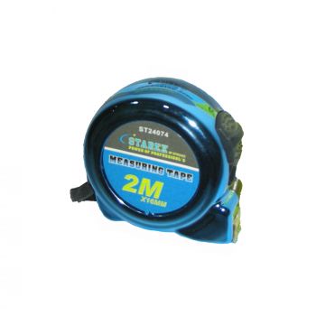 Starex Measuring Tape 2mx16mm Blue Oxide/Grey Inch/Cms Yellow Blade