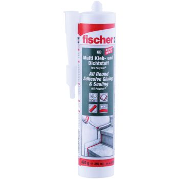 All Round Adhesive Gluing and Sealing White 290ml 59389 Fischer