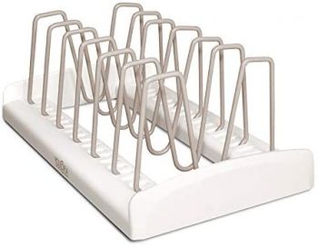 YouCopia Storemore Adjustable Pan + Lid Rack White