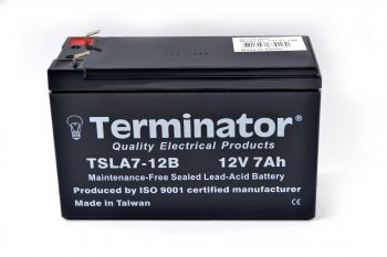 Sealed Lead Acid Battery 12V-7Ah TSLA7-12B Terminator