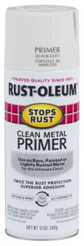 Spray Paint Stops Rust Protective Enamel Flat White Primer 12oz 7780830 Rust-Oleum