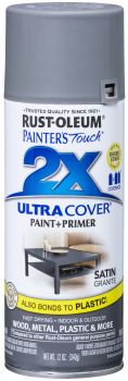 Spray Paint Painters Touch 2X Satin Granite 12oz 249078 Rust-Oleum