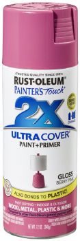 Spray Paint Painters Touch 2X Gloss Berry Pink 12oz 249123 Rust-oleum