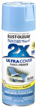 Spray Paint Painters Touch 2X Gloss Spa Blue 12oz 249093 Rust-oleum