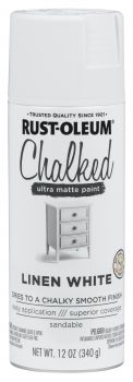 Spray Paint Specialty Ultra Matte Chalked Linen White 12oz 302591 Rust-Oleum