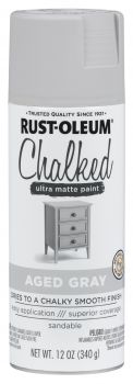Spray Paint Specialty Ultra Matte Chalked Aged Gray 12oz 302592 Rust-Oleum