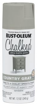 Spray Paint Specialty Ultra Matte Chalked Country Gray 12oz 302593 Rust-Oleum