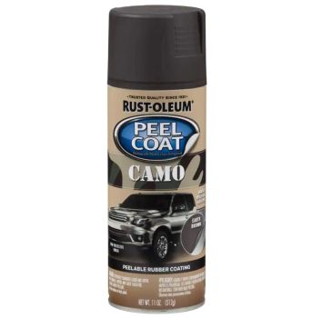 Spray Paint Auto Peel Coat Matte Camo Brown 11Oz 300834 Rust-Oleum