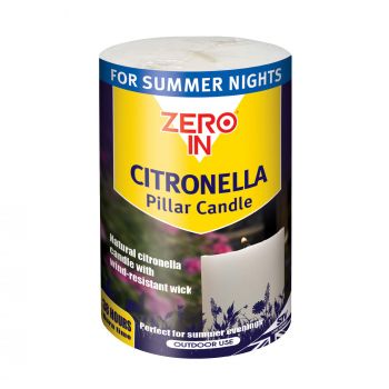 Zero IN Citronella Pillar Candle STV426