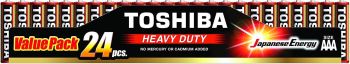 Toshiba AAA Heavy Duty Batteries 24pcs 593772