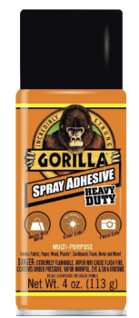 Gorilla Spray Adhesive Heavy Duty 4oz 6346502 