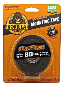 Gorilla Double Sided Mounting Tape Heavy Duty 1" x 120" 102441 