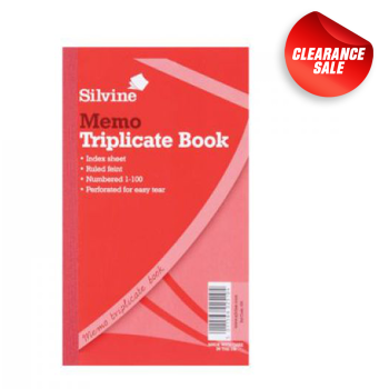 Silvine Triplicate Book 8 x 5 SLV605
