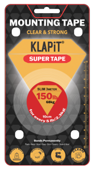 KLAPiT Mounting Tape Slim 3Mtr SLIM 3M 