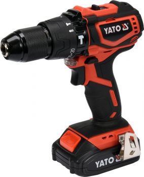 YATO Cordless Impact Drill Brushless 13mm 18V w/1x2.0Ah Battery & Quick Charger BMC Box  YT-82796