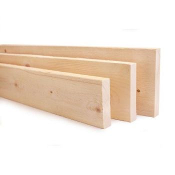 Softwood Timber White Wood 2" x 2" x 5ft (1.5" x 1.5" x 5ft) Approx