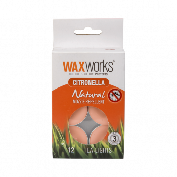 Citronella Tea Lights 12Pcs WW916 WaxWorks