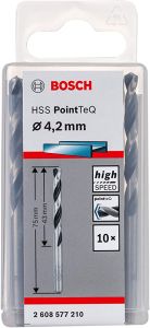 HSS Drill Bit 4.2mm 10Pcs/Pkt PoinTeQ 2608577210 Bosch
