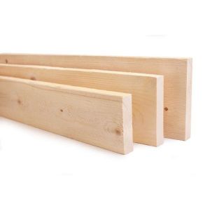 Softwood Timber White Wood 1" x 6" x 5ft (1" x 5" x 5ft) Approx